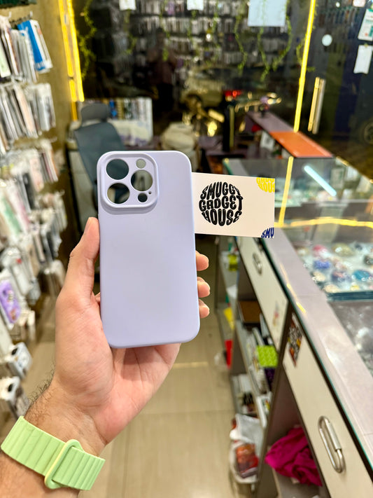 Sky Blue Silicone Case for IPhone (Camera Protection)
