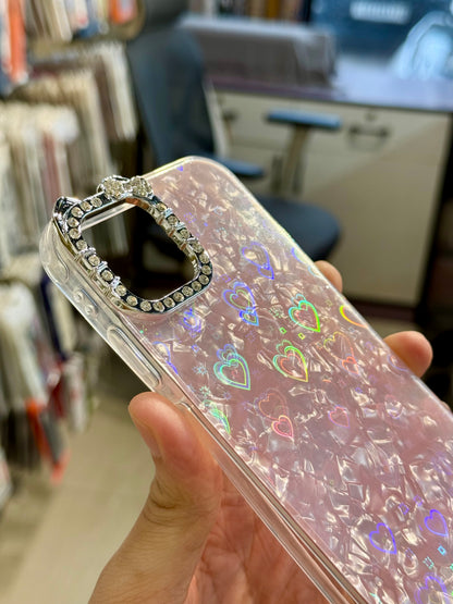 Heart Case for Iphone (Diamond Camera Bump)