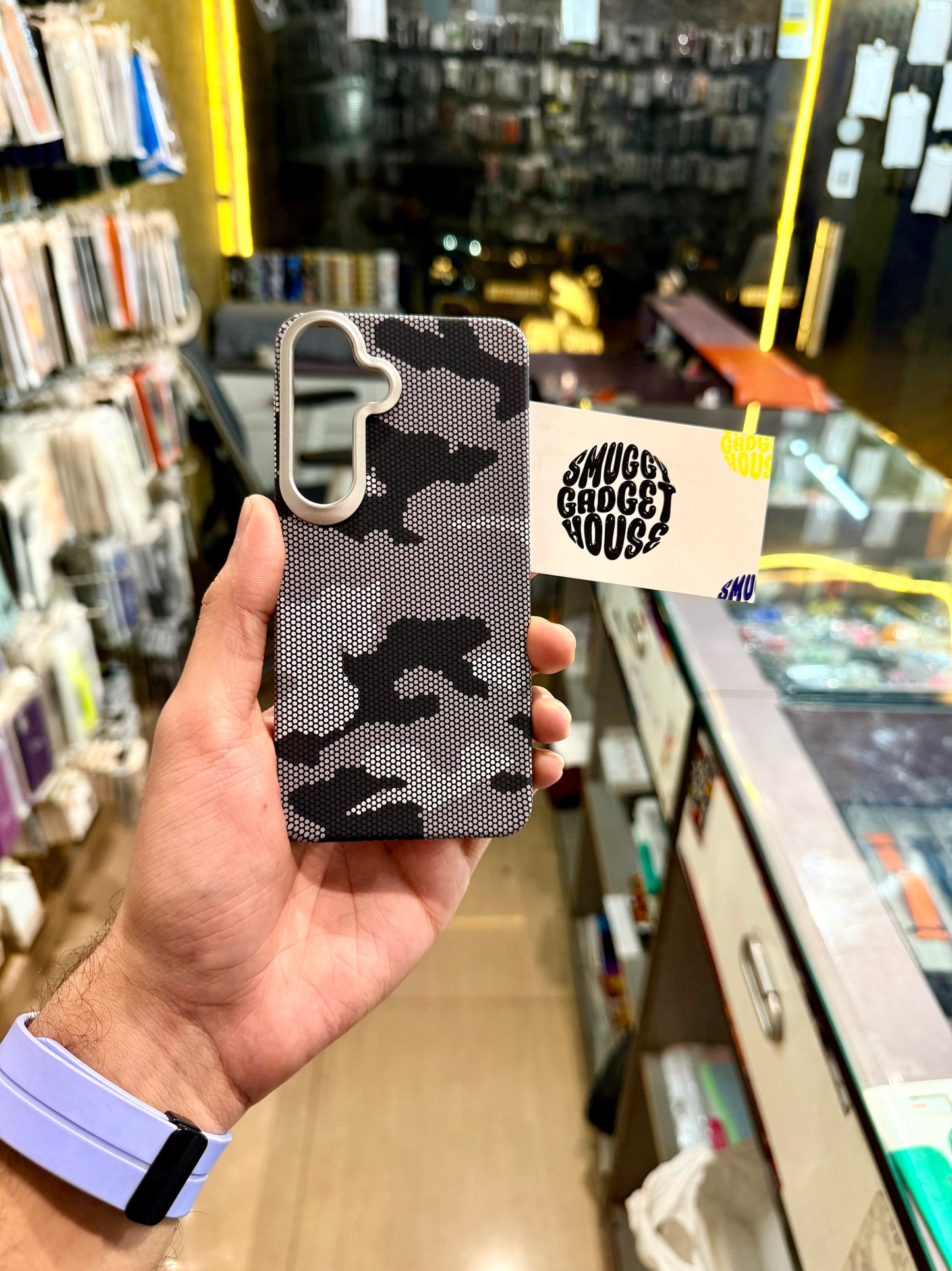 Honeycomb Aramid Fibre MagSafe Case for SAM Galaxy (Side Cut)