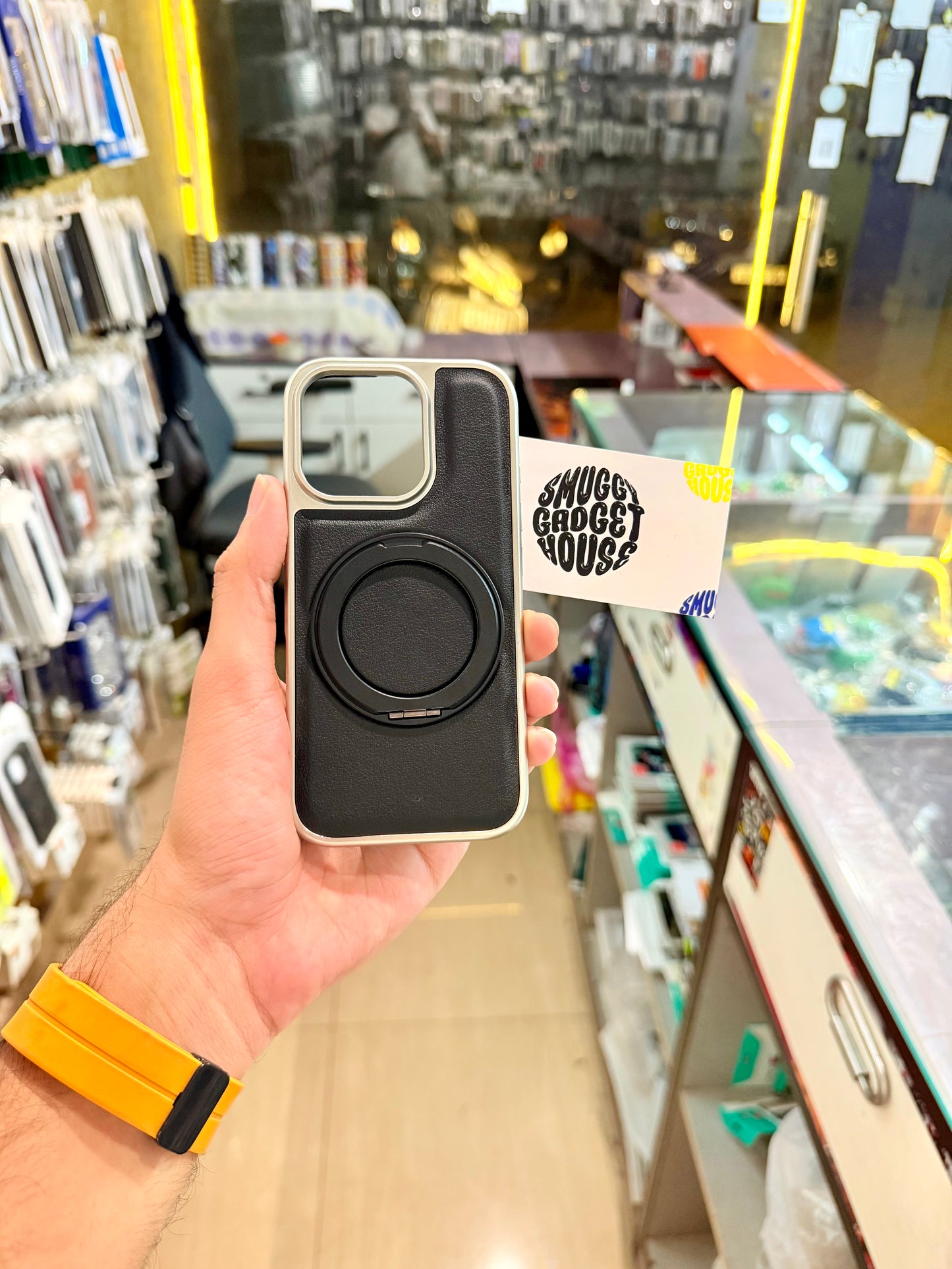 360 Rotating Leather Stand Case for Iphone