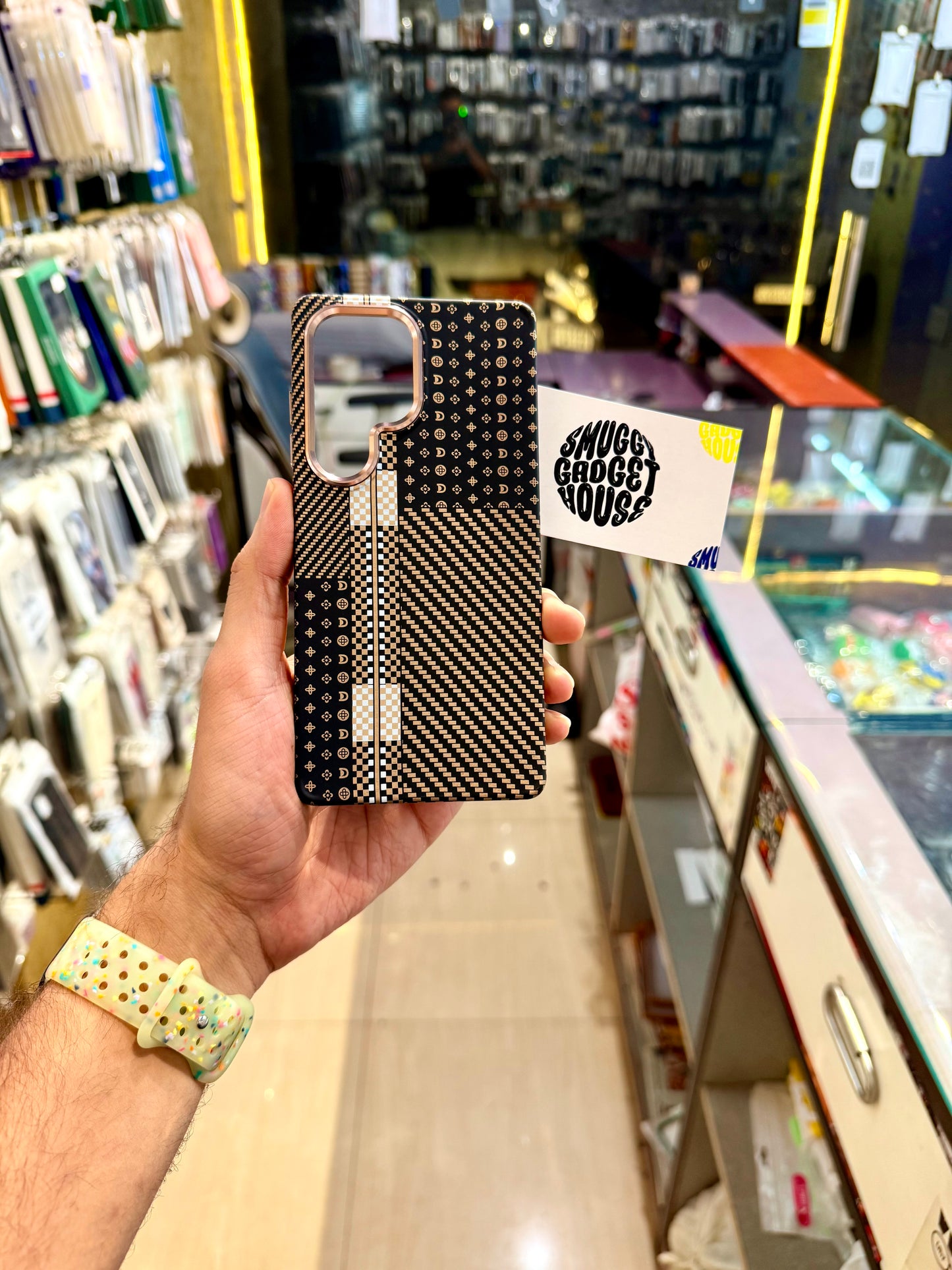 Aramid Fibre Moon Edition MagSafe Case for SAM Galaxy (Brown)