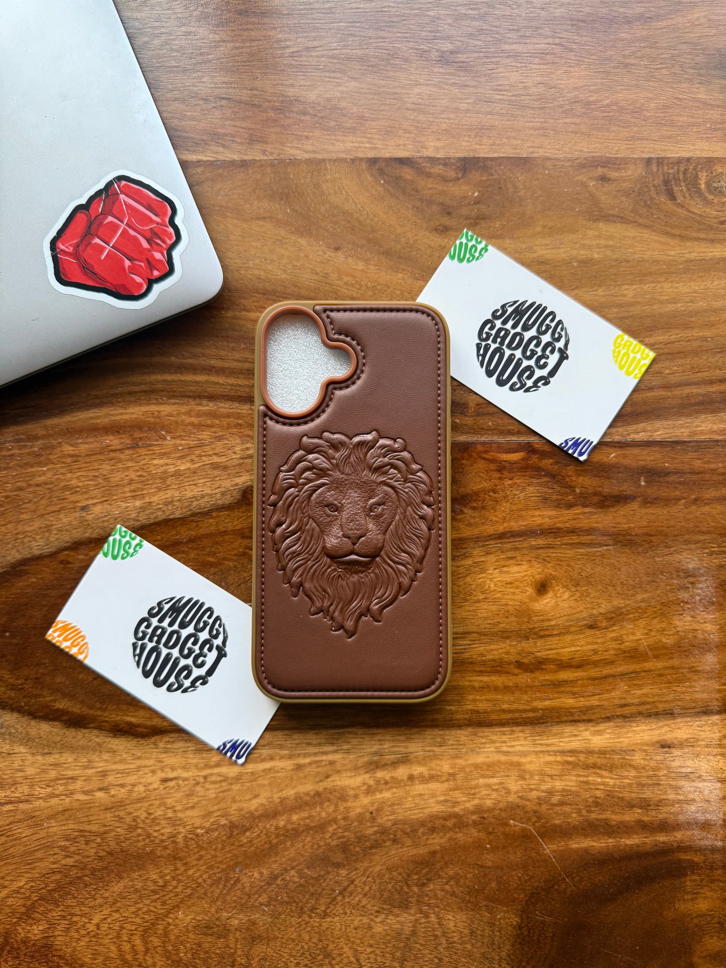 Lion Leather Case for Iphone