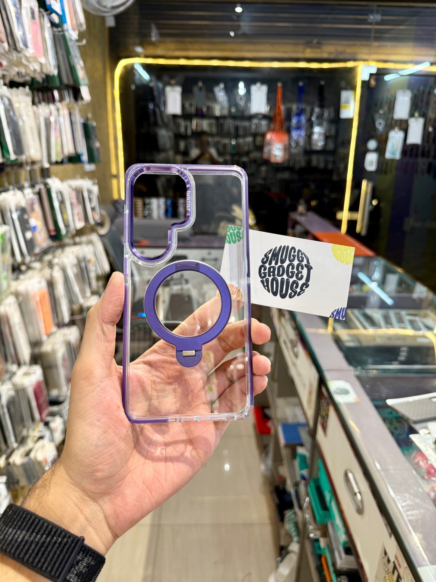 Njyony Hybrid Metal Stand Case for SAM Galaxy (Og)