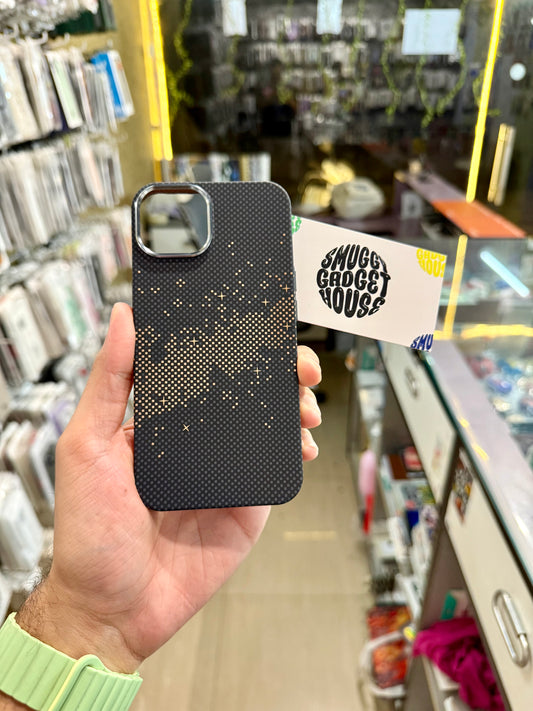 Black Starlight Aramid Carbon Fibre MagSafe Case for Iphone