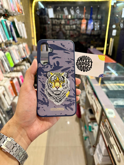 Golden Tiger Embroidery Case for SAM Galaxy