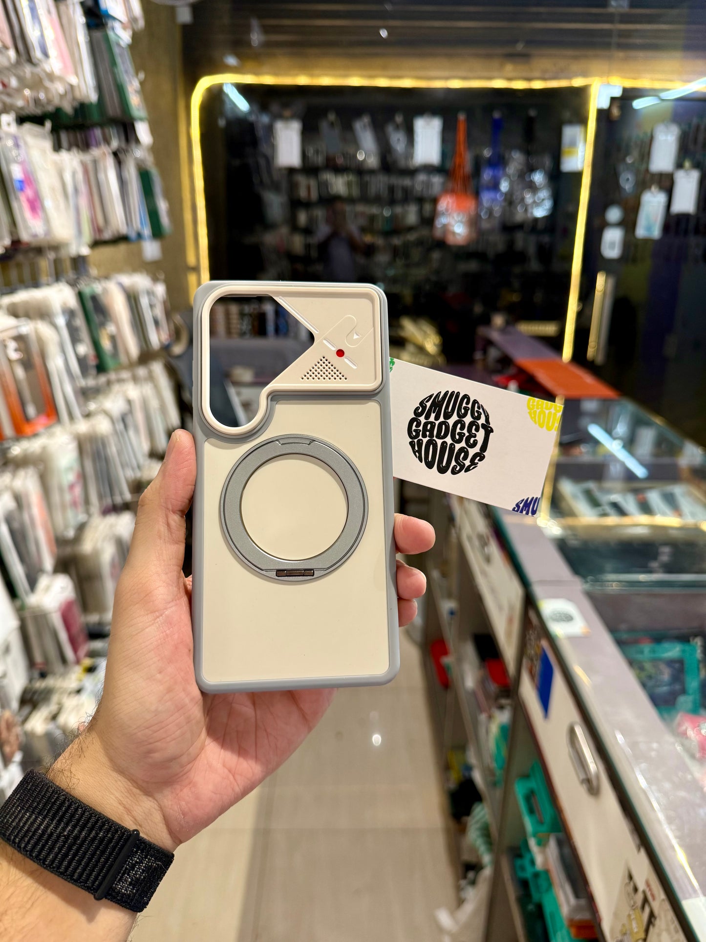 New 360 Rotating Metal Stand Case for SAM Galaxy