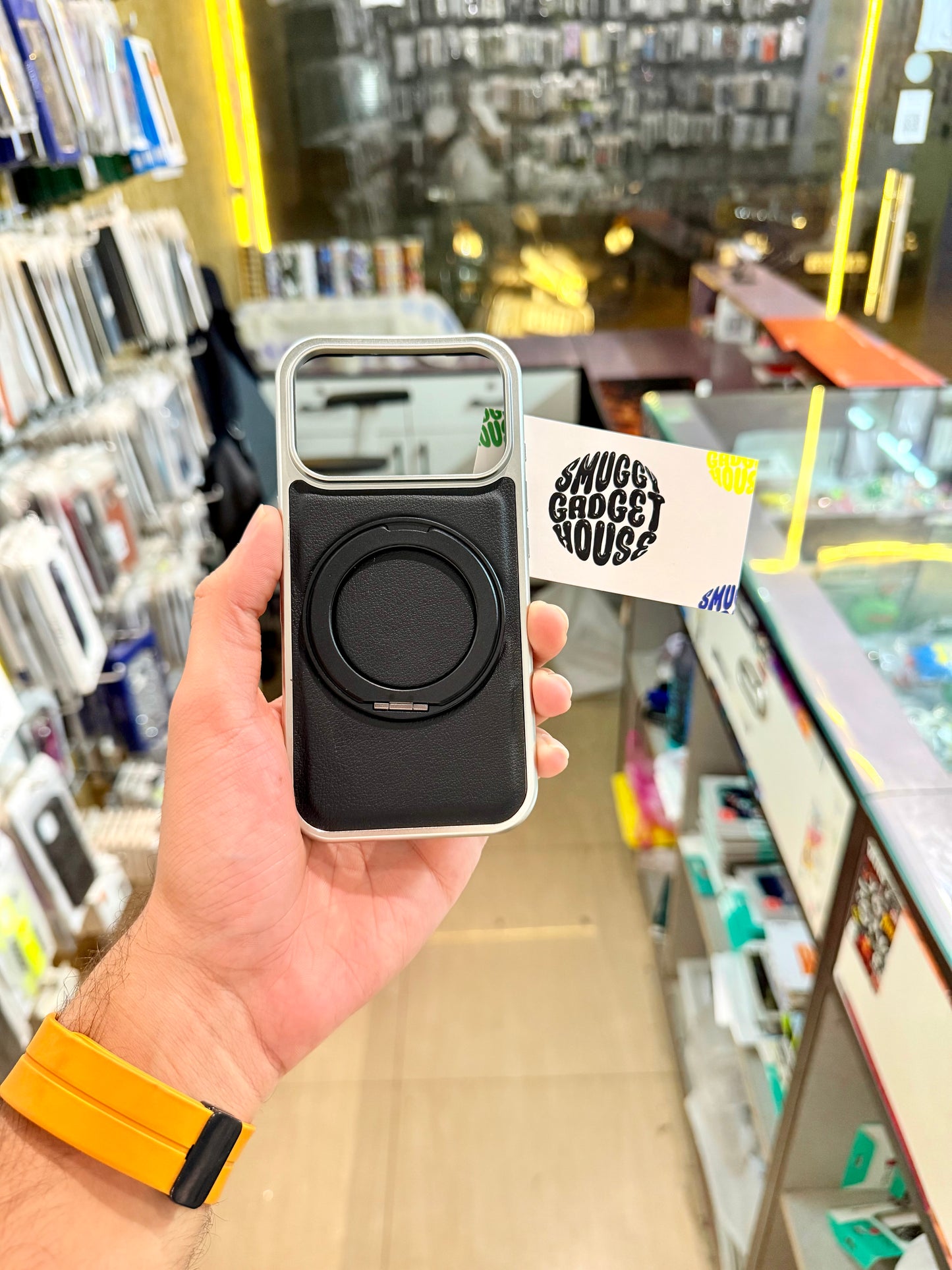 360 Rotating Leather Stand Case for Iphone