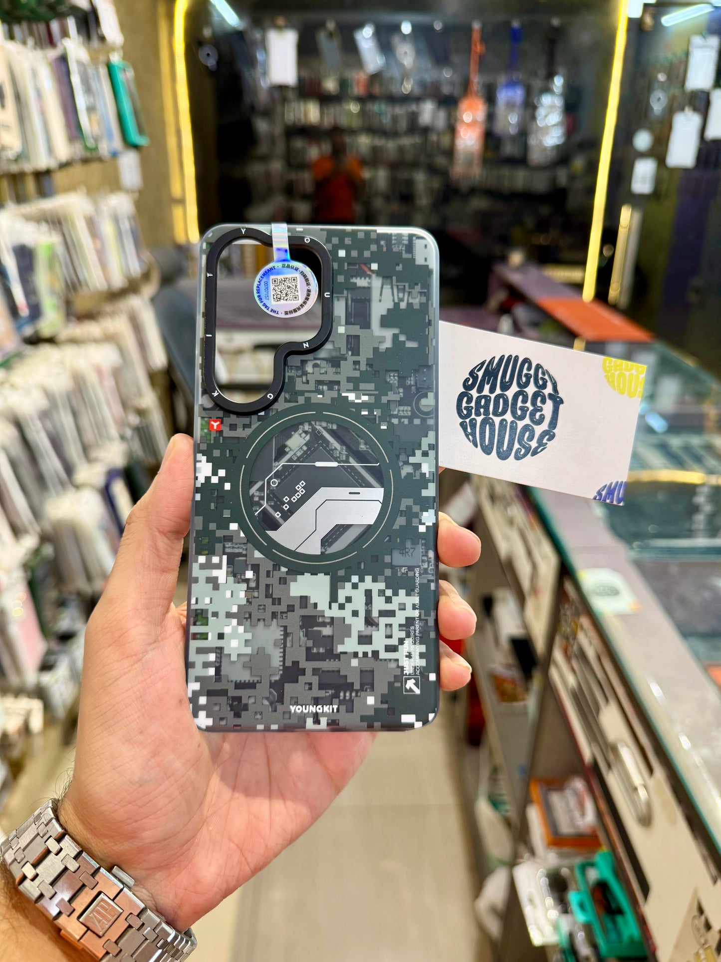 YoungKit Camouflage Circuit MagSafe Case for SAM Galaxy (Og)