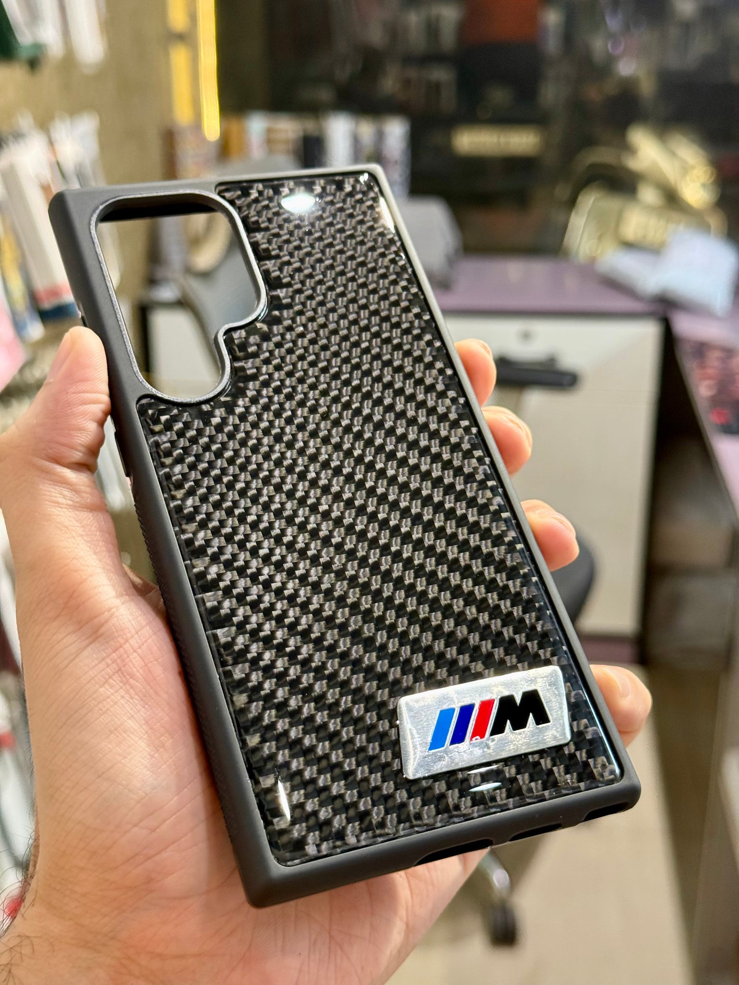 Black Msport Carbon Texture Case for SAM Galaxy (Cars)