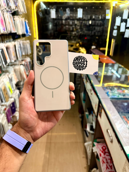 Ice Matte Magsafe Case for SAM Galaxy (White)