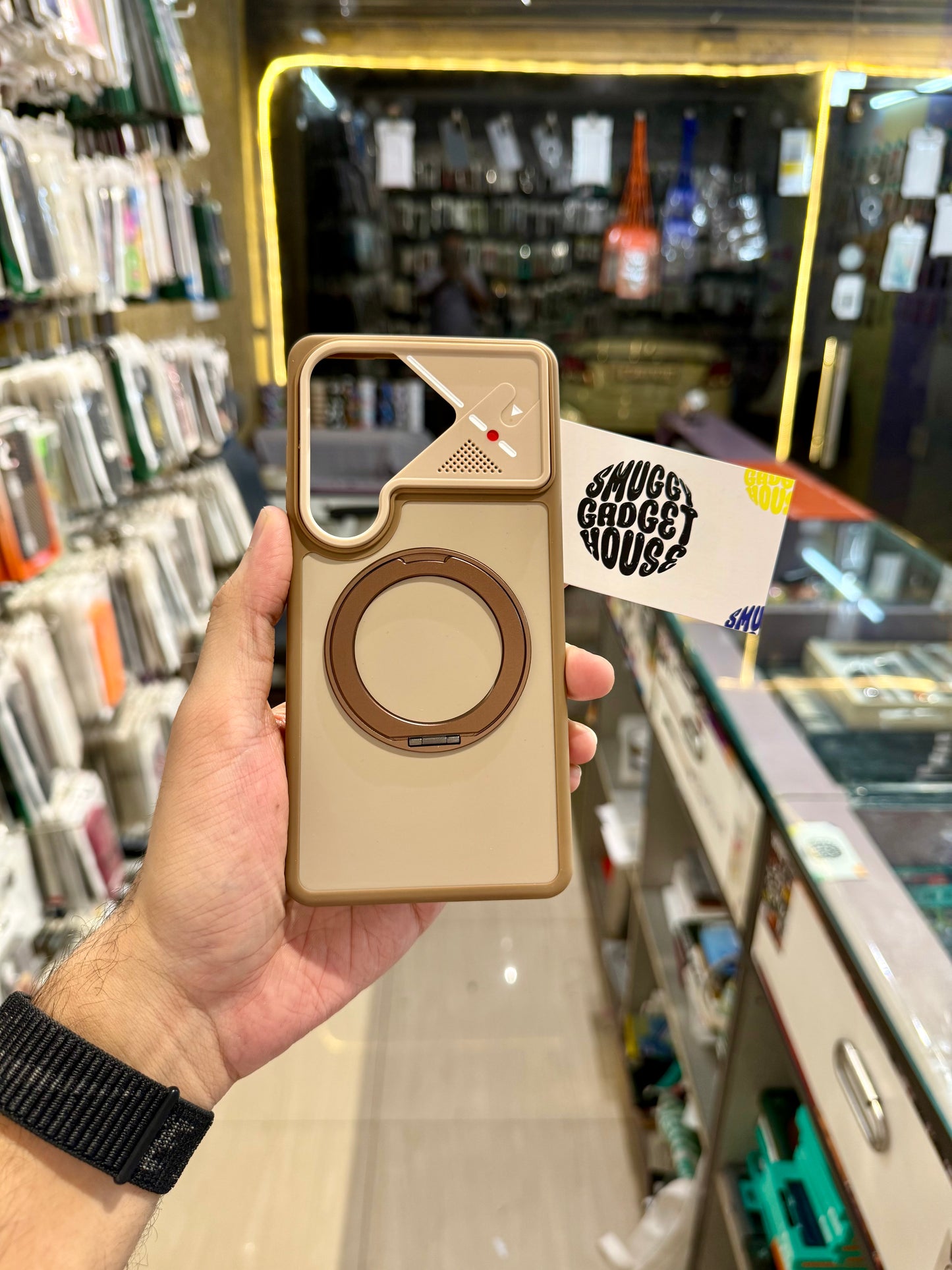 New 360 Rotating Metal Stand Case for SAM Galaxy