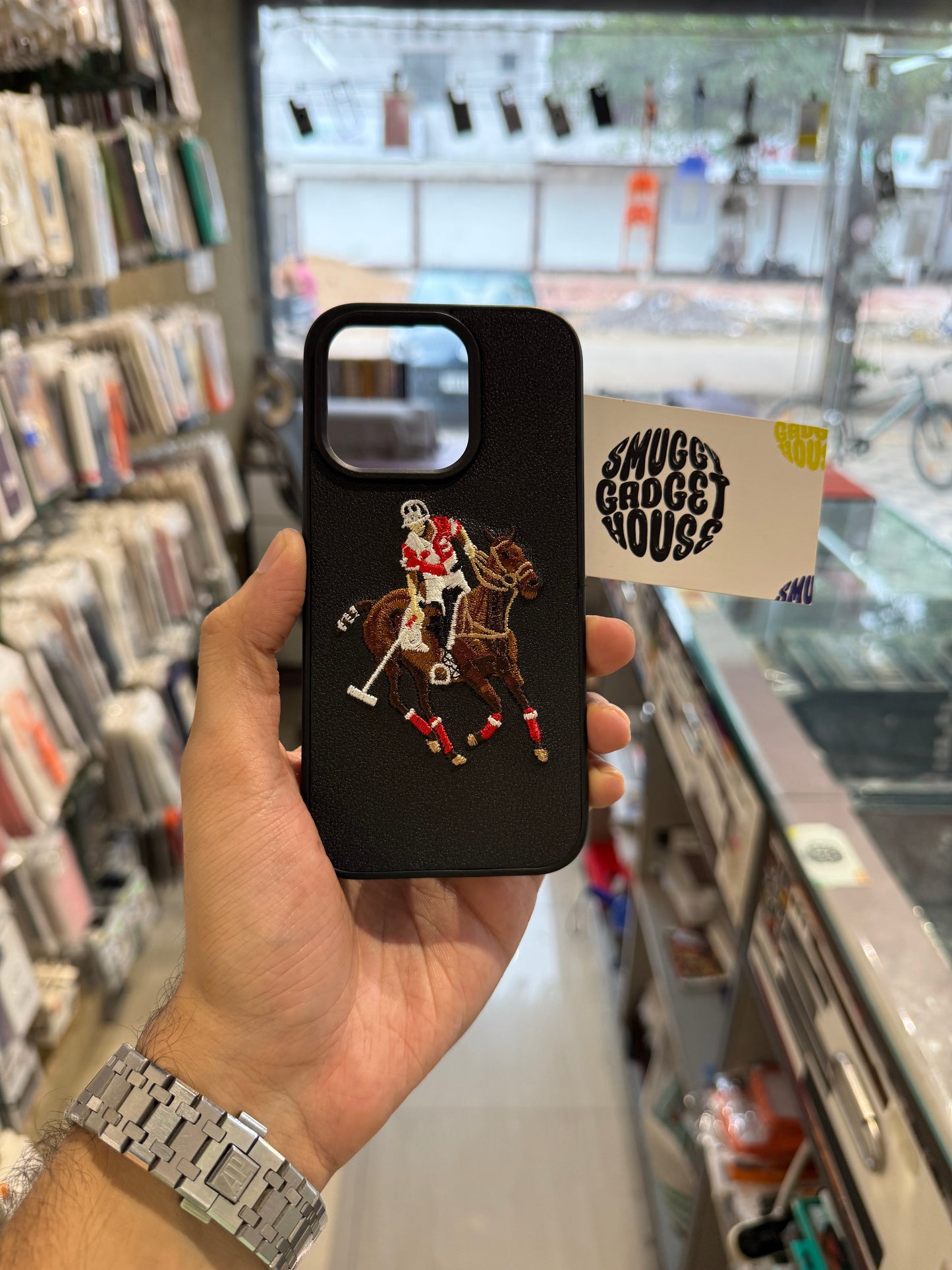 Black Polo Embroidery Case for Iphone