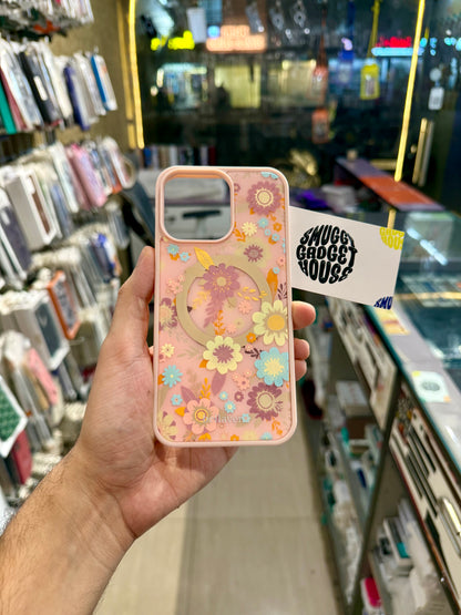 Bellavena Floral MagSafe Case for Iphone (Pink)