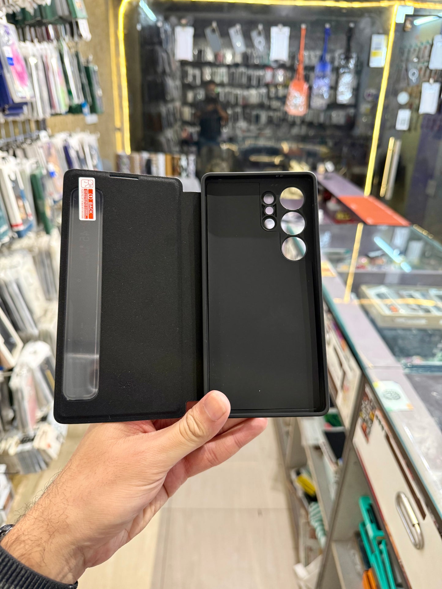 Smart View Leather Flip Case for SAM Galaxy