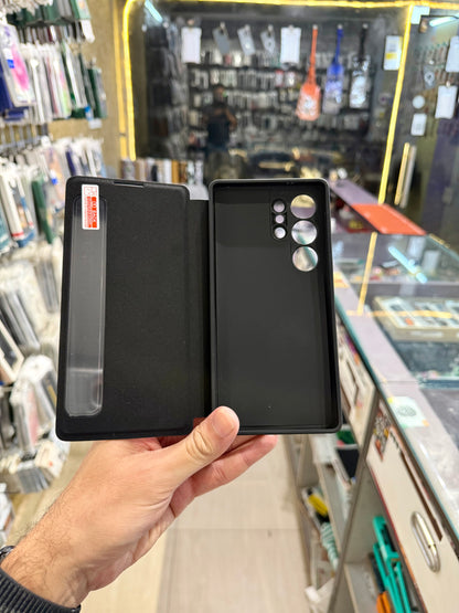 Smart View Leather Flip Case for SAM Galaxy