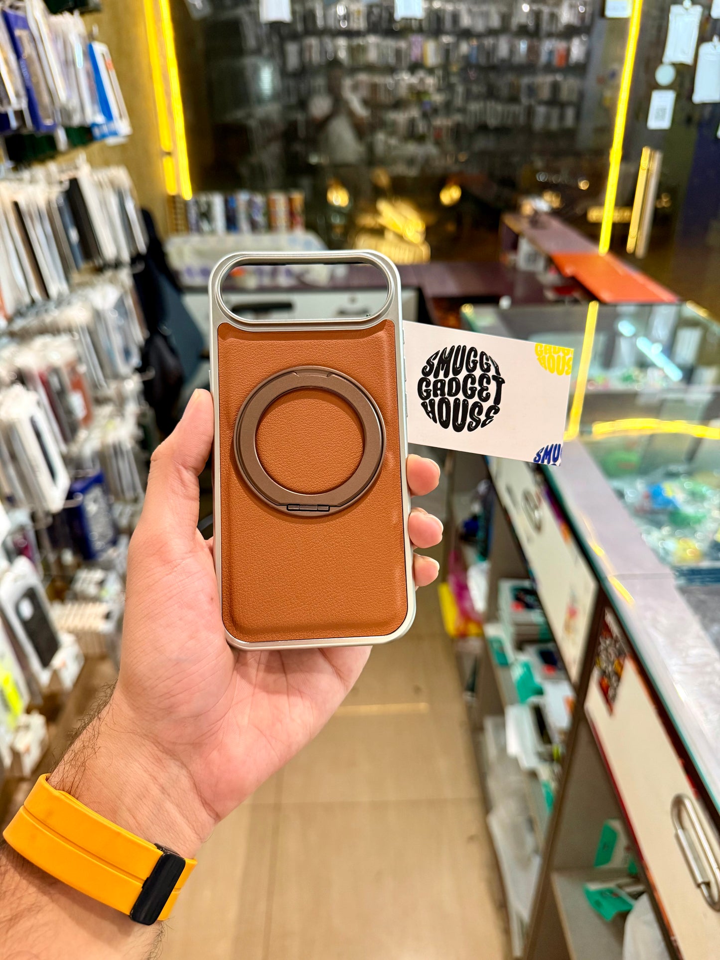 360 Rotating Leather Stand Case for Iphone