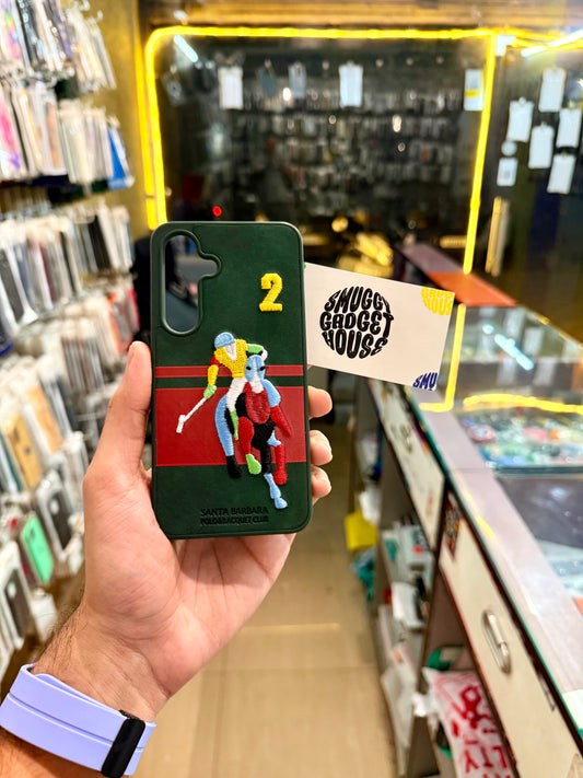 Green Polo Embroidery Case for SAM Galaxy