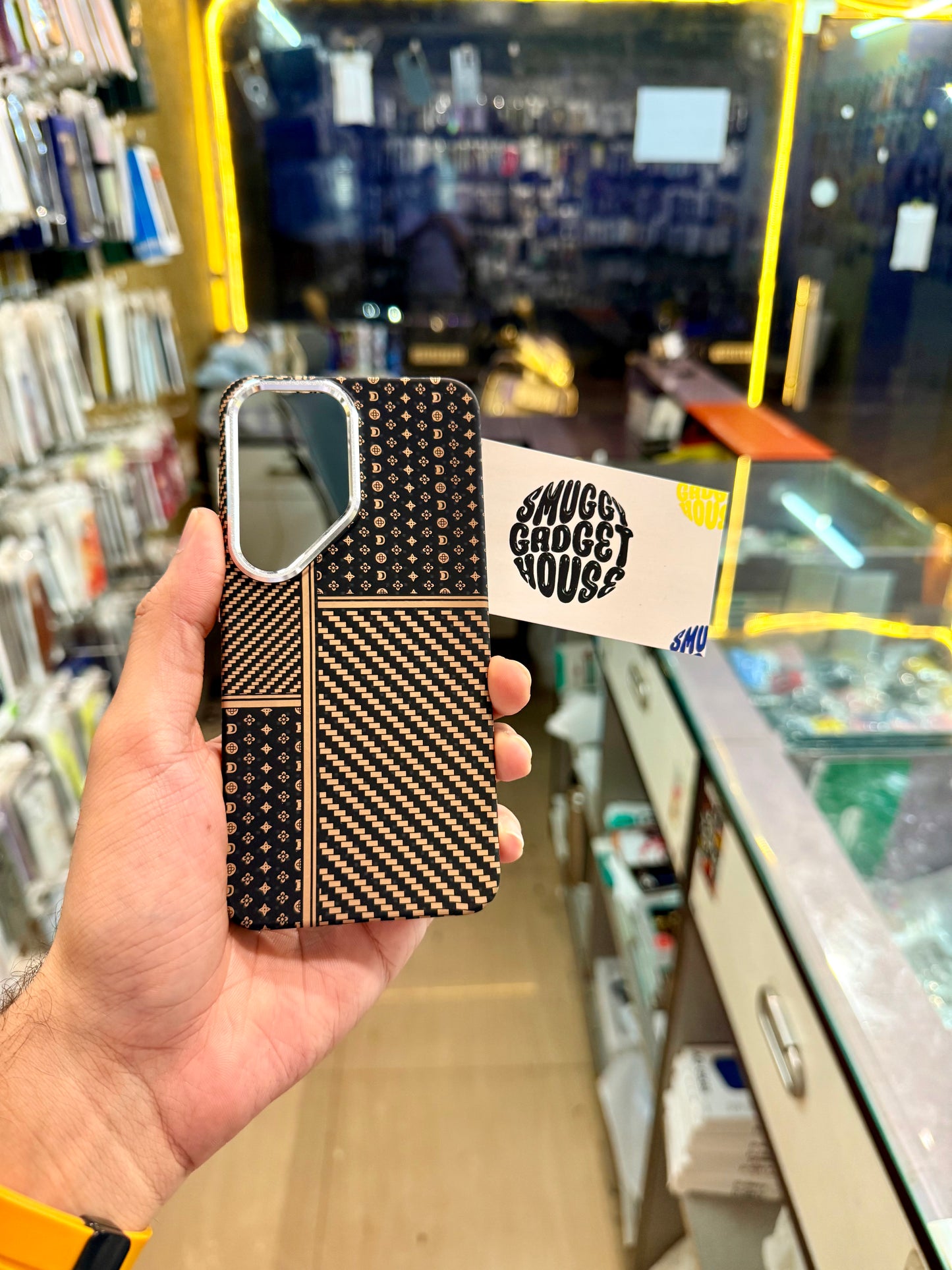 Aramid Fibre Moon Edition MagSafe Case for SAM Galaxy (Brown)