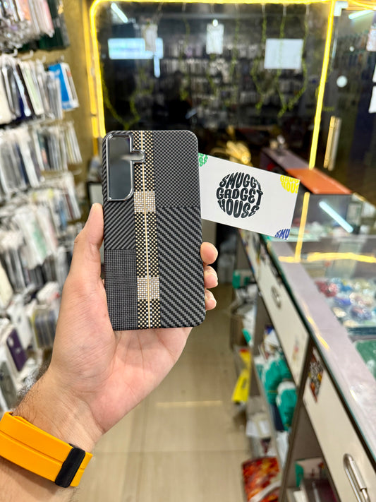 Aramid Black Carbon Fibre MagSafe Case for SAM Galaxy