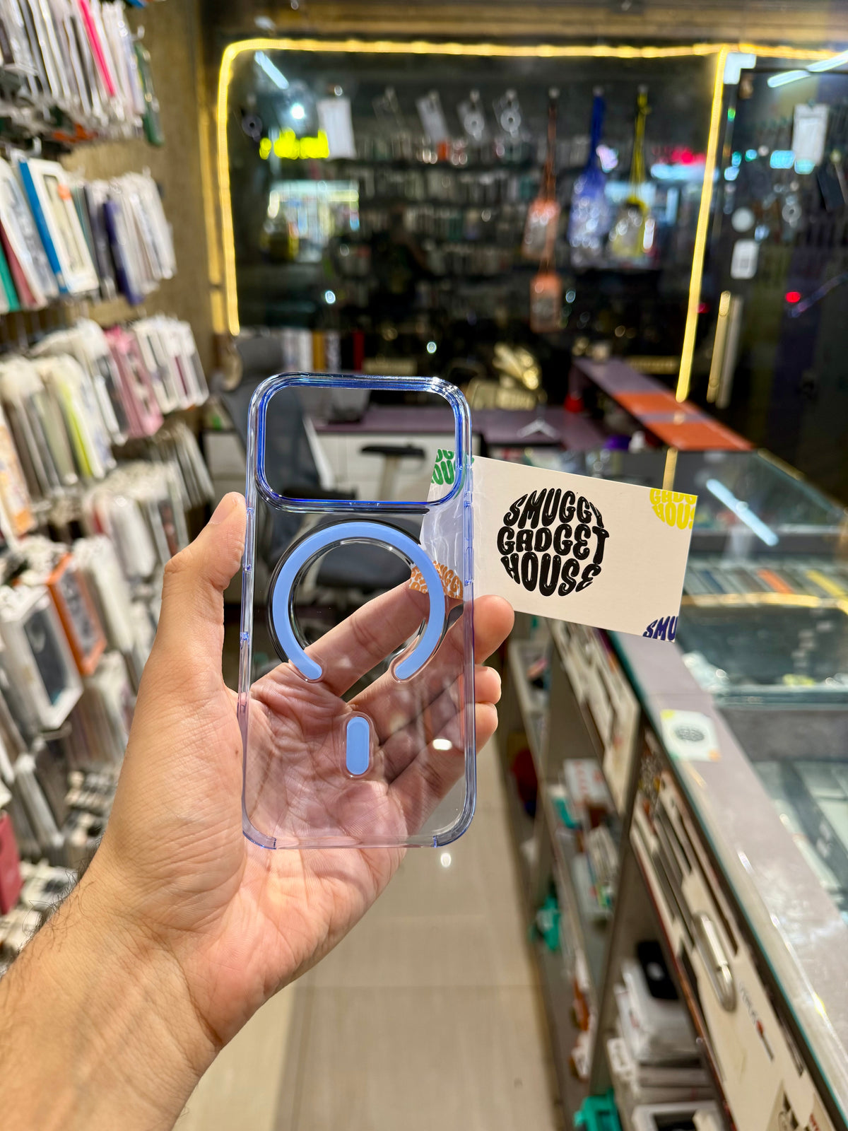 Glacier Blue Anti Yellow Magsafe Case for Iphone (Og)