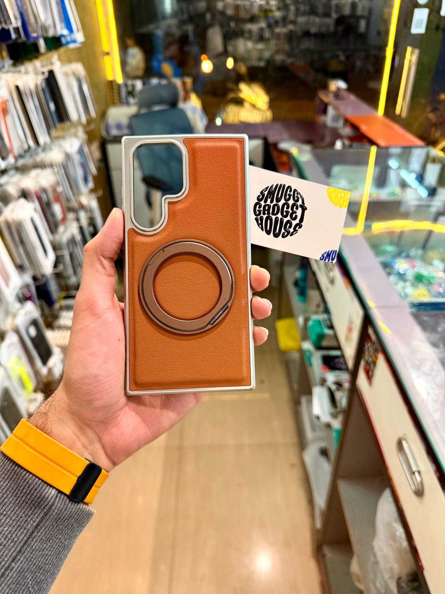 360 Rotating Leather Stand Case for SAM Galaxy