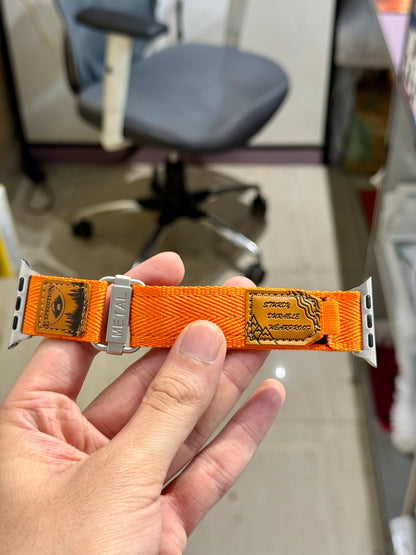 Orange Velcro Expedition Strap for Iwatch