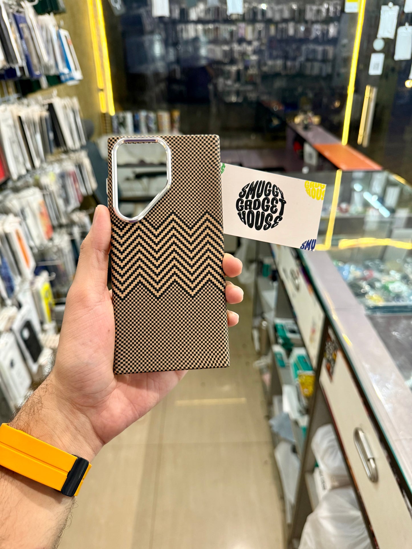 Aramid Gold Fibre MagSafe Case for SAM Galaxy