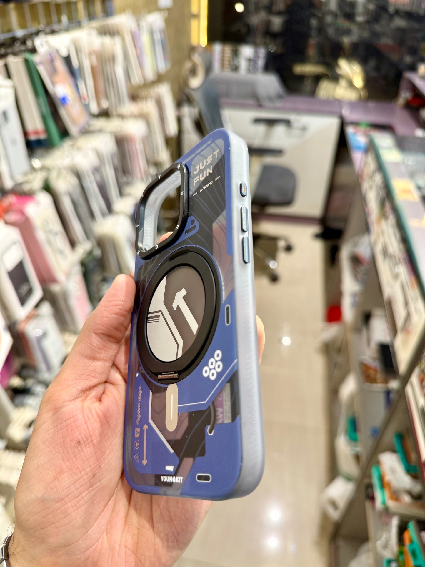 YoungKit Cyberpunk 360 Ring Stand Case for Iphone (Og)