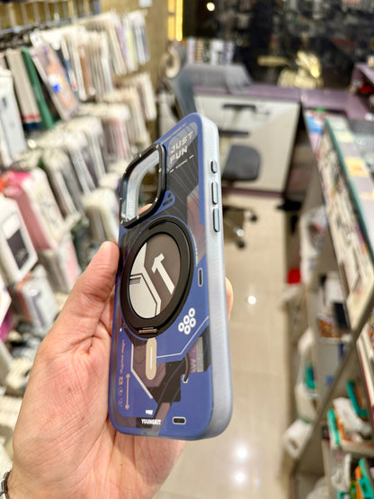 YoungKit Cyberpunk 360 Ring Stand Case for Iphone (Og)