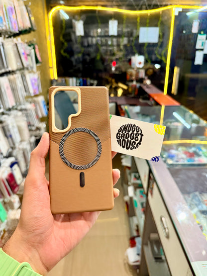 Leather Magsafe Case for SAM Galaxy