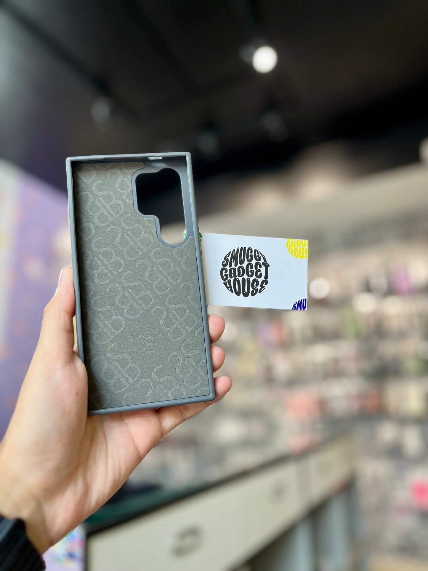 Snow Leopard Embroidery Case for SAM Galaxy (Leather)