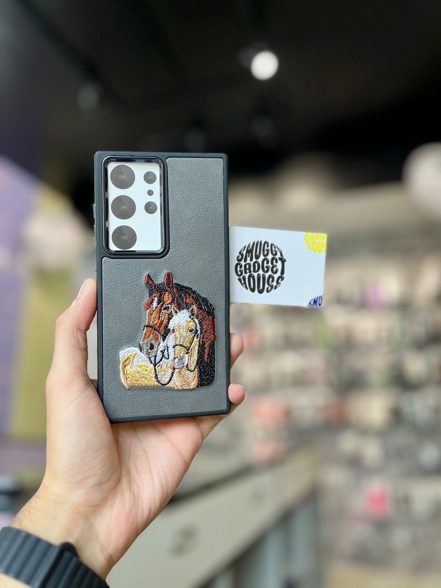 Twin Horse Limited Edition Embroidery Case for Samsungg Galaxy