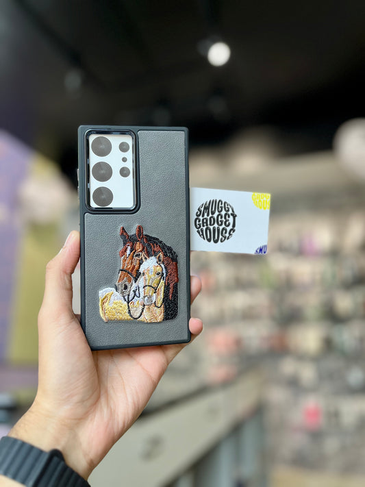 Twin Horse Limited Edition Embroidery Case for Samsungg Galaxy