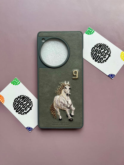 Grey Horse Limited Edition Embroidery Case for OnePlus (No. 9)