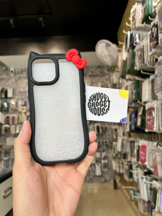Bow Transparent Limited Edition Case for Iphone (Cute)