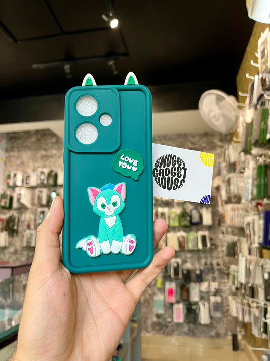 Cute Cat Limited Edition Case for OnePlus (Green)