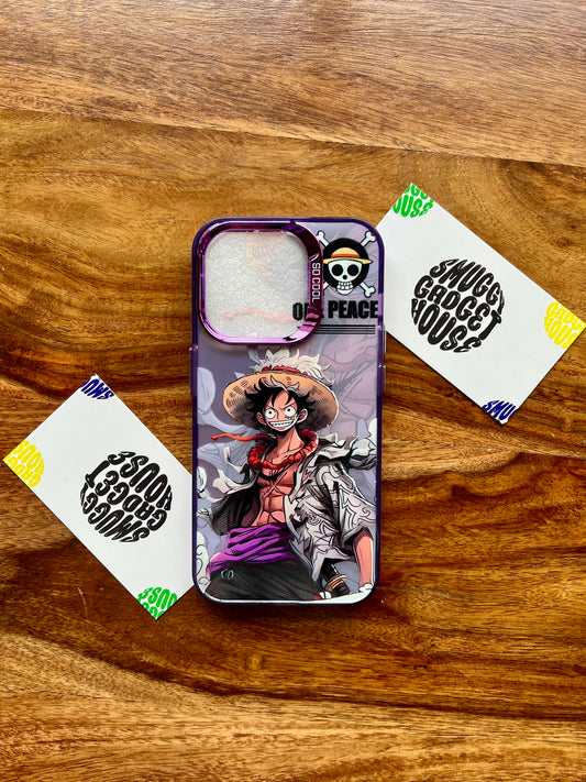 OnePiece Luffy Anime Case for IPhone (Purple)