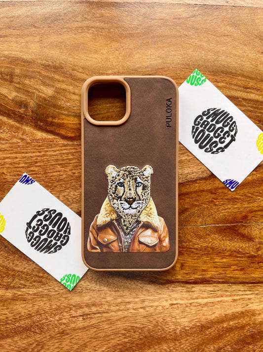 Tiger Winter Edition Embroidery Case for Iphone