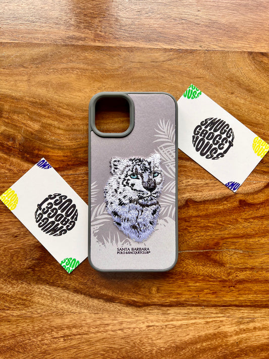 Snow Tiger Limited Edition Embroidery Case for Iphone