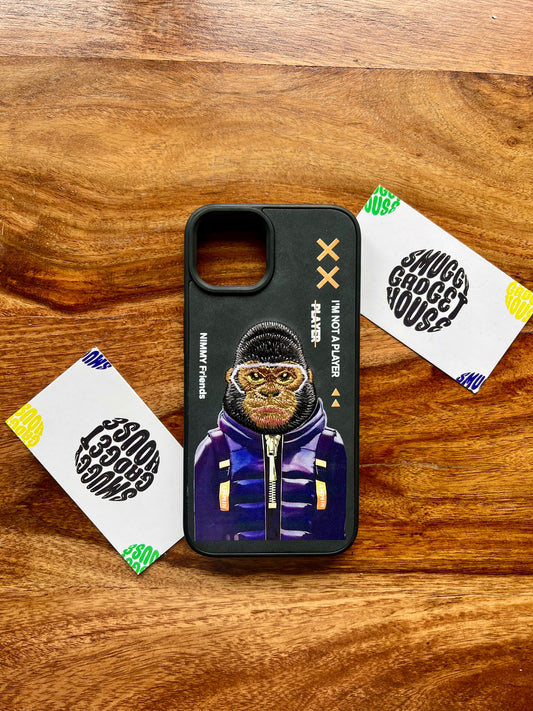 Gorilla Limited Edition Embroidery Case for Iphone