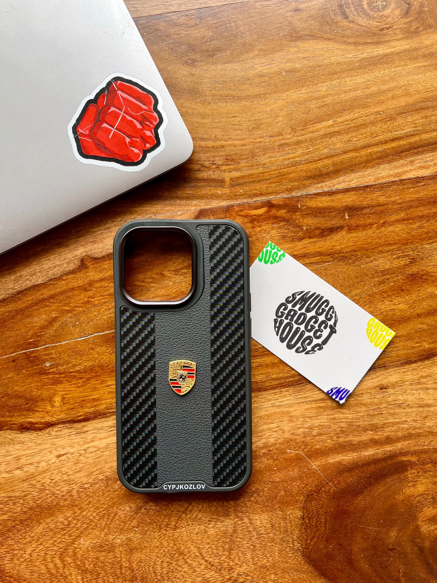 Porsche Leather Textured Case for Iphone (Cars)