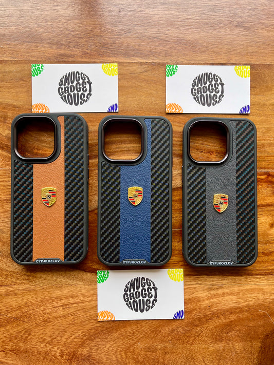 Porsche Leather Textured Case for Iphone (Cars)